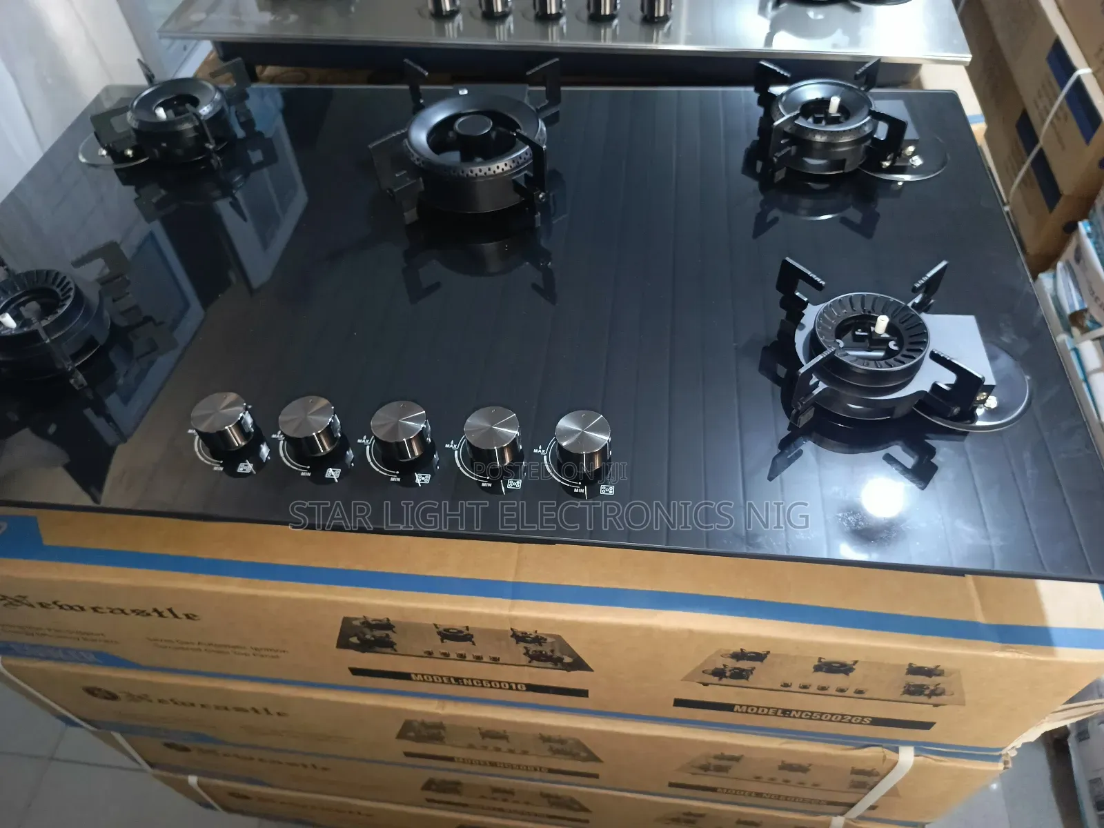 5 Burners Cooker Built-in Flip