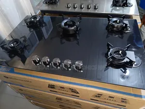5 Burners Cooker Built-in Flip