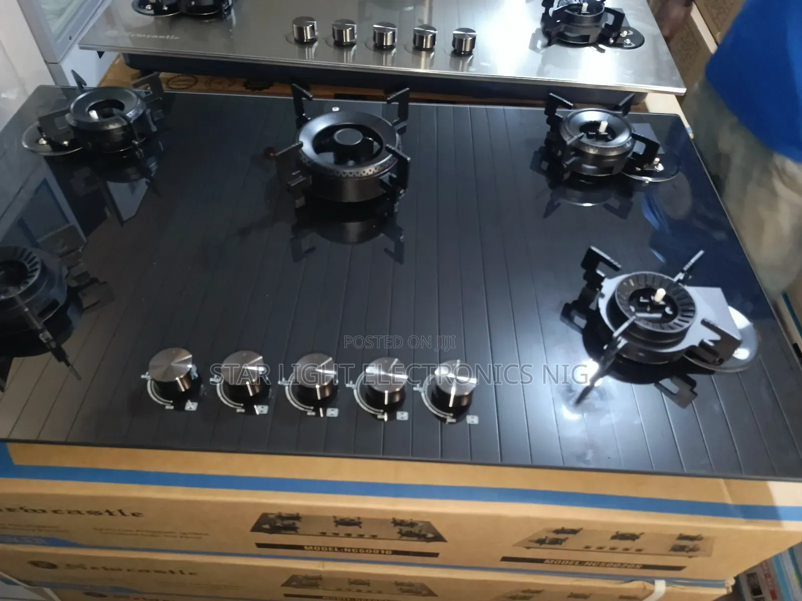 5 Burners Cooker Built-in Flip