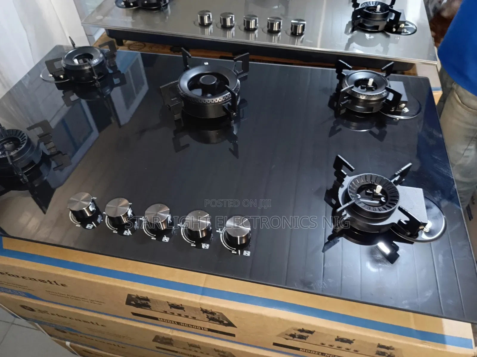 5 Burners Cooker Built-in Flip