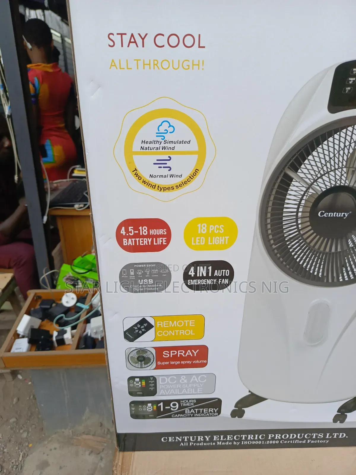 Century Air Cooler Rechargeable