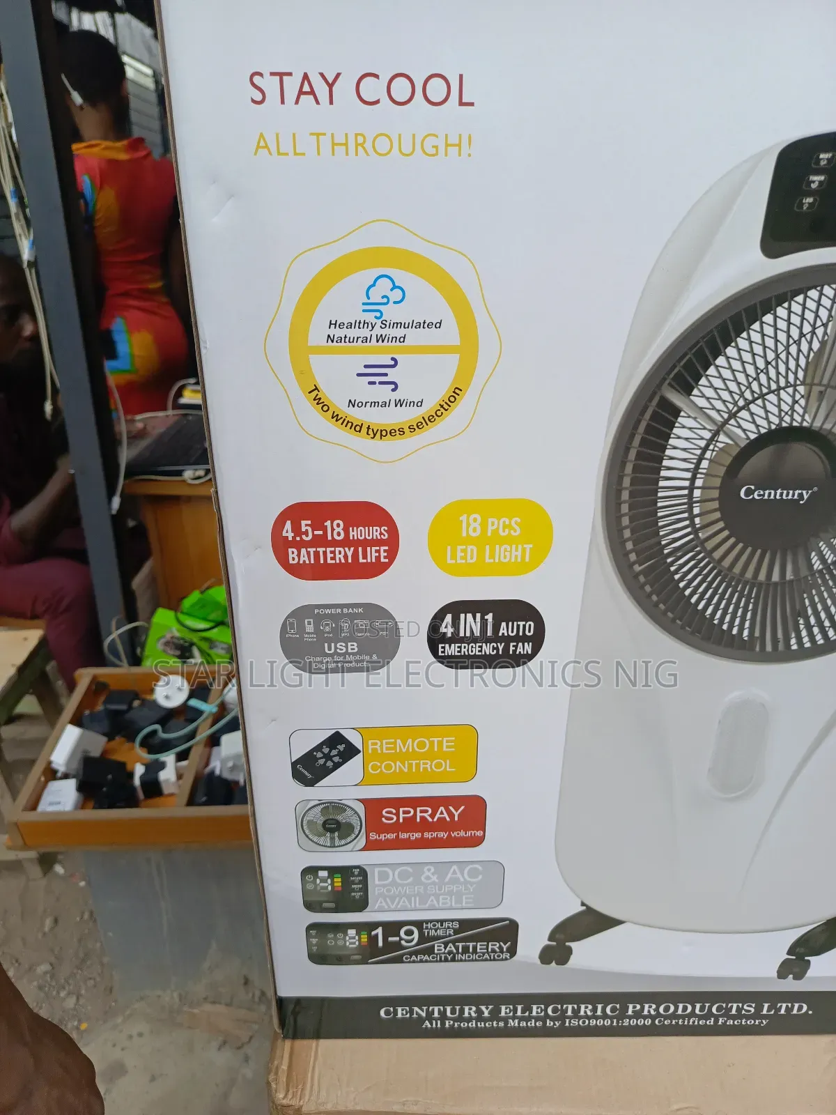 Century Air Cooler Rechargeable