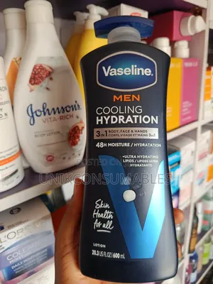 Vaseline Men Cooling Hydration Body Face And Hands 600ml
