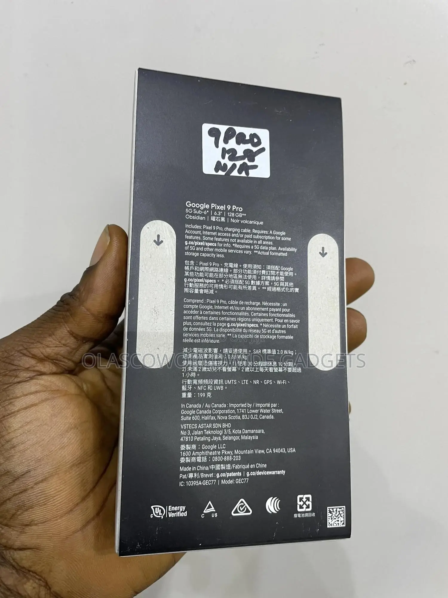 New Google Pixel 9 Pro 128 GB Black