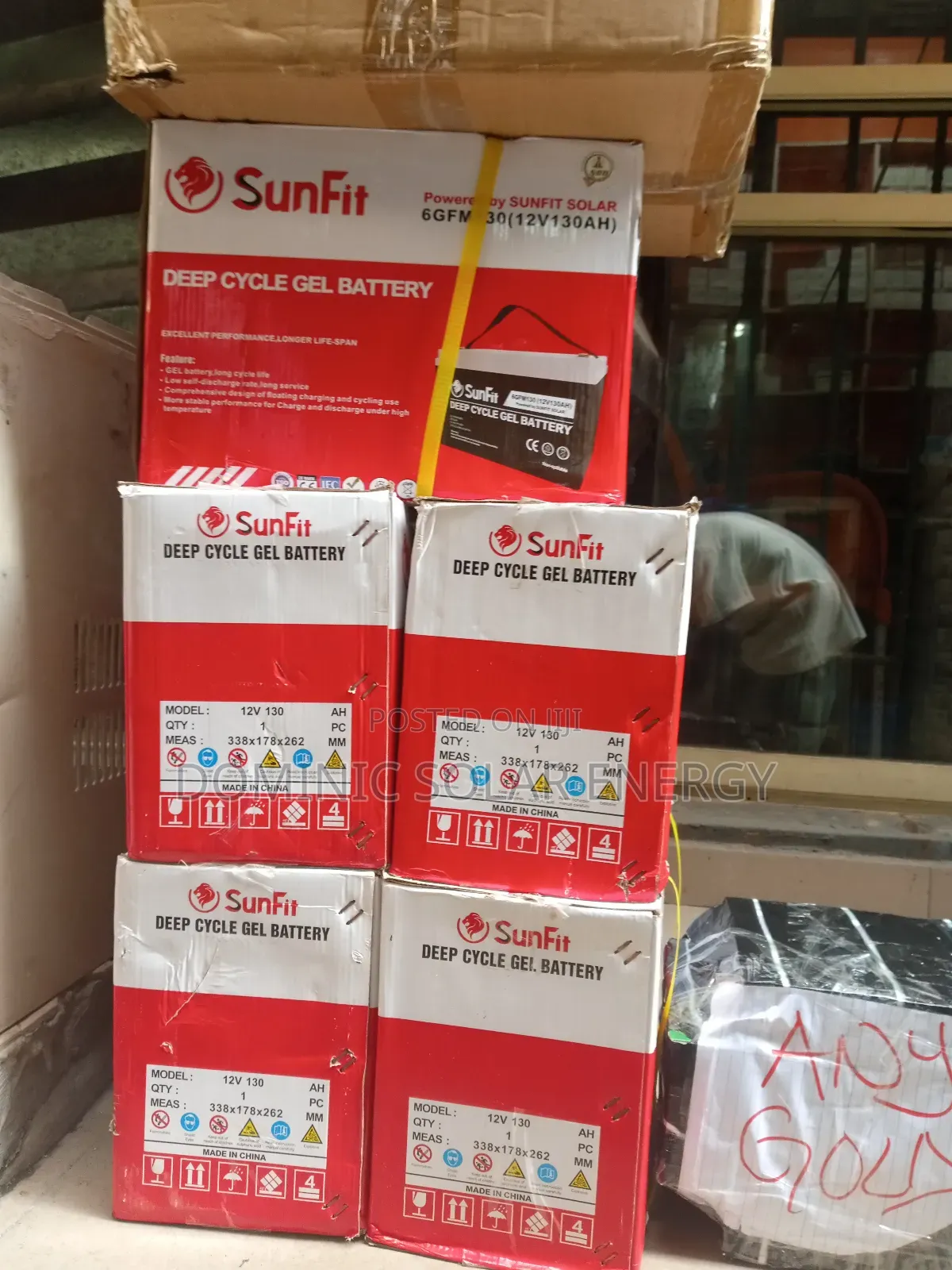 12v/130ah Sunfit Deep Cycle Gel Battery