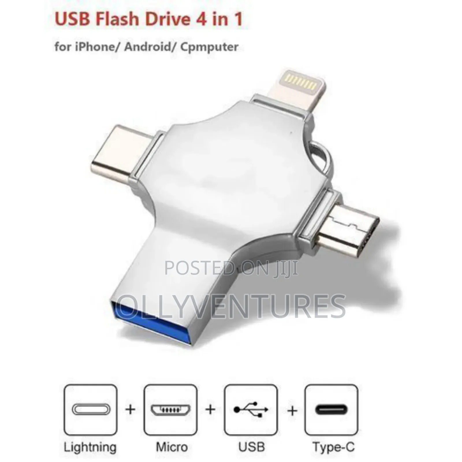 I- Flash Hd 4 in 1 Flash Drive 128gb,256gb,64gb and 32gb