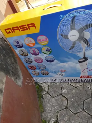 New Qasa 18inch Rechargeable Standing Fan