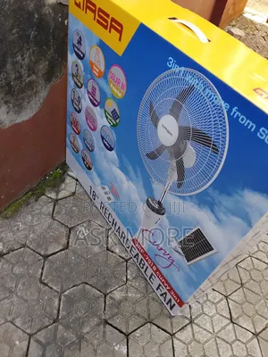 The New Improved Qasa 18inch Rechargeable Standing Fan