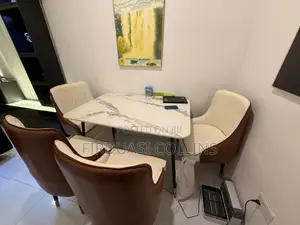 4 Seater Dinning Chairs and Marble Table