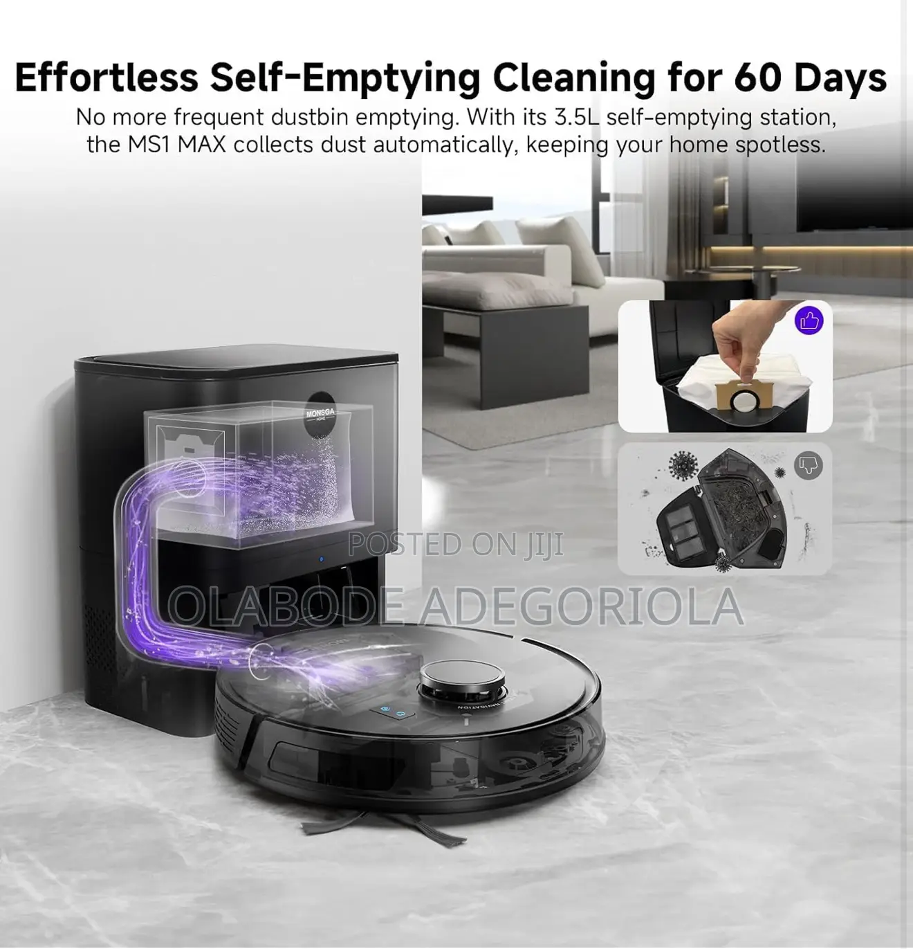 Robot Vacuums And Mop, Self-emptying Lidar Robotic Vacuum