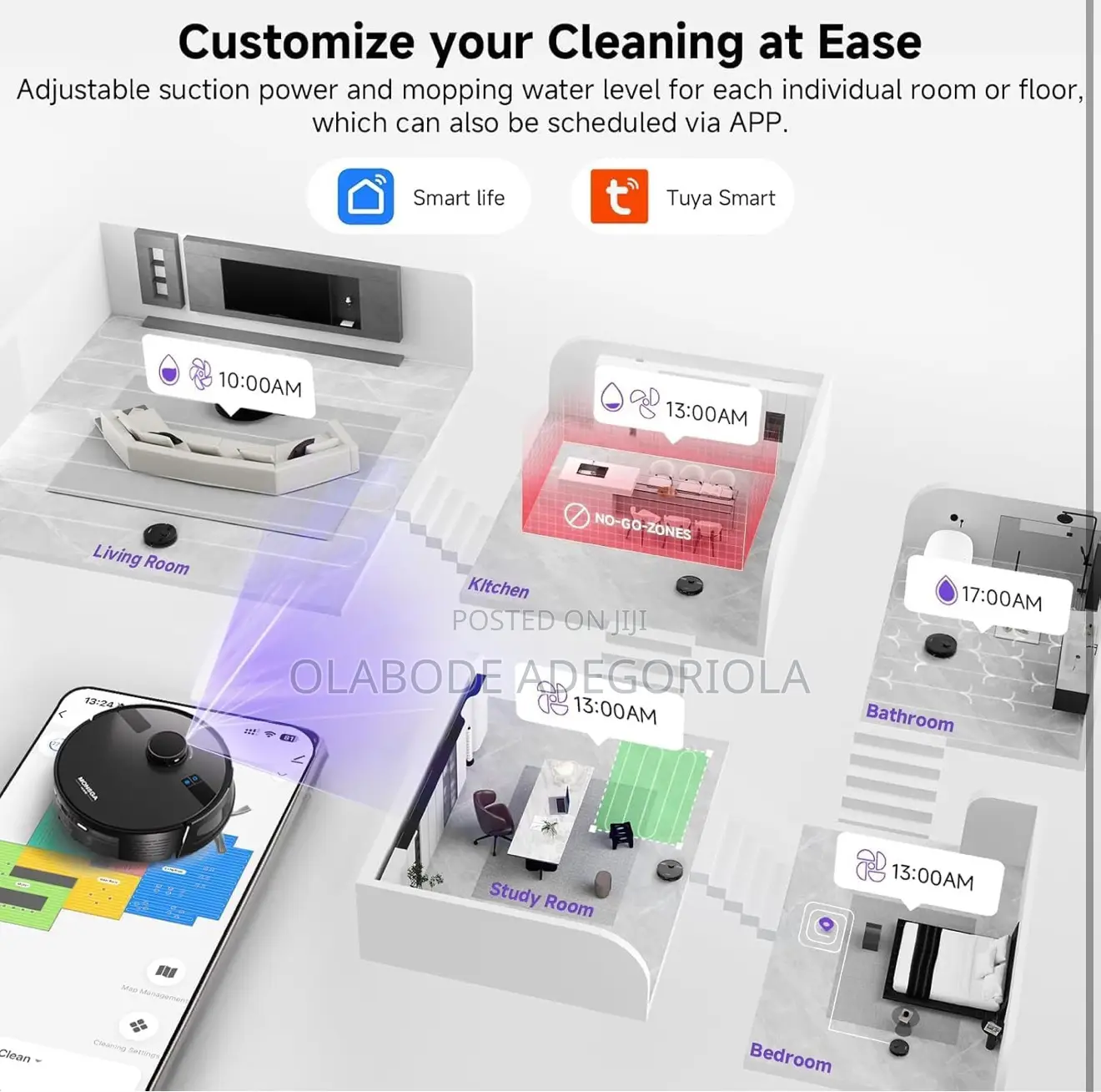 Robot Vacuums And Mop, Self-emptying Lidar Robotic Vacuum