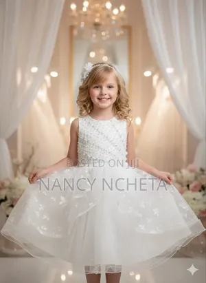 White Ball Gown for Kids