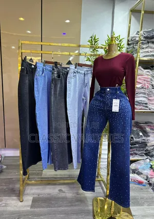Turkish Luxury Stone Denim Chics Stone Jean Full Length