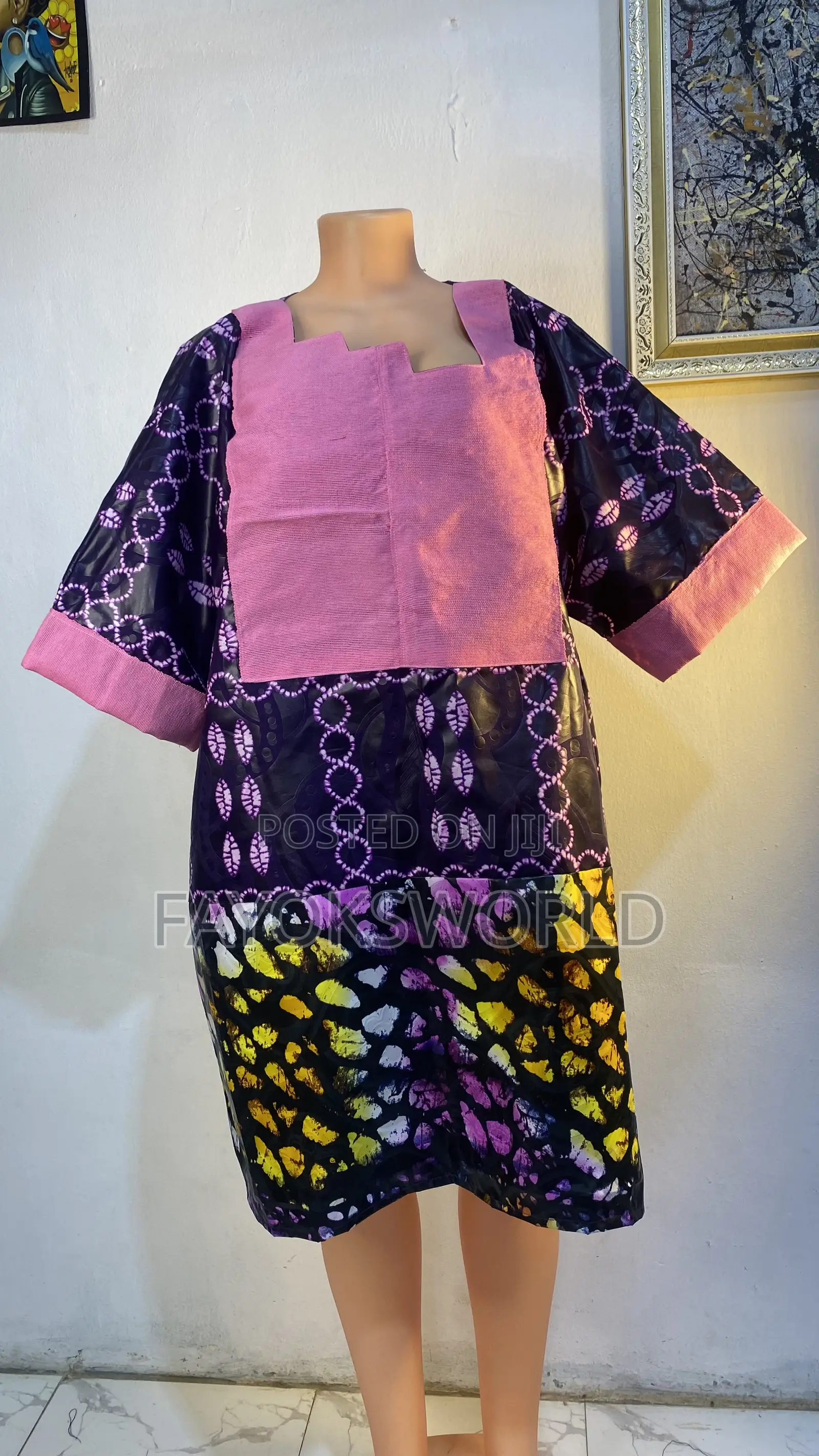 Short Kampala Patches Gowns