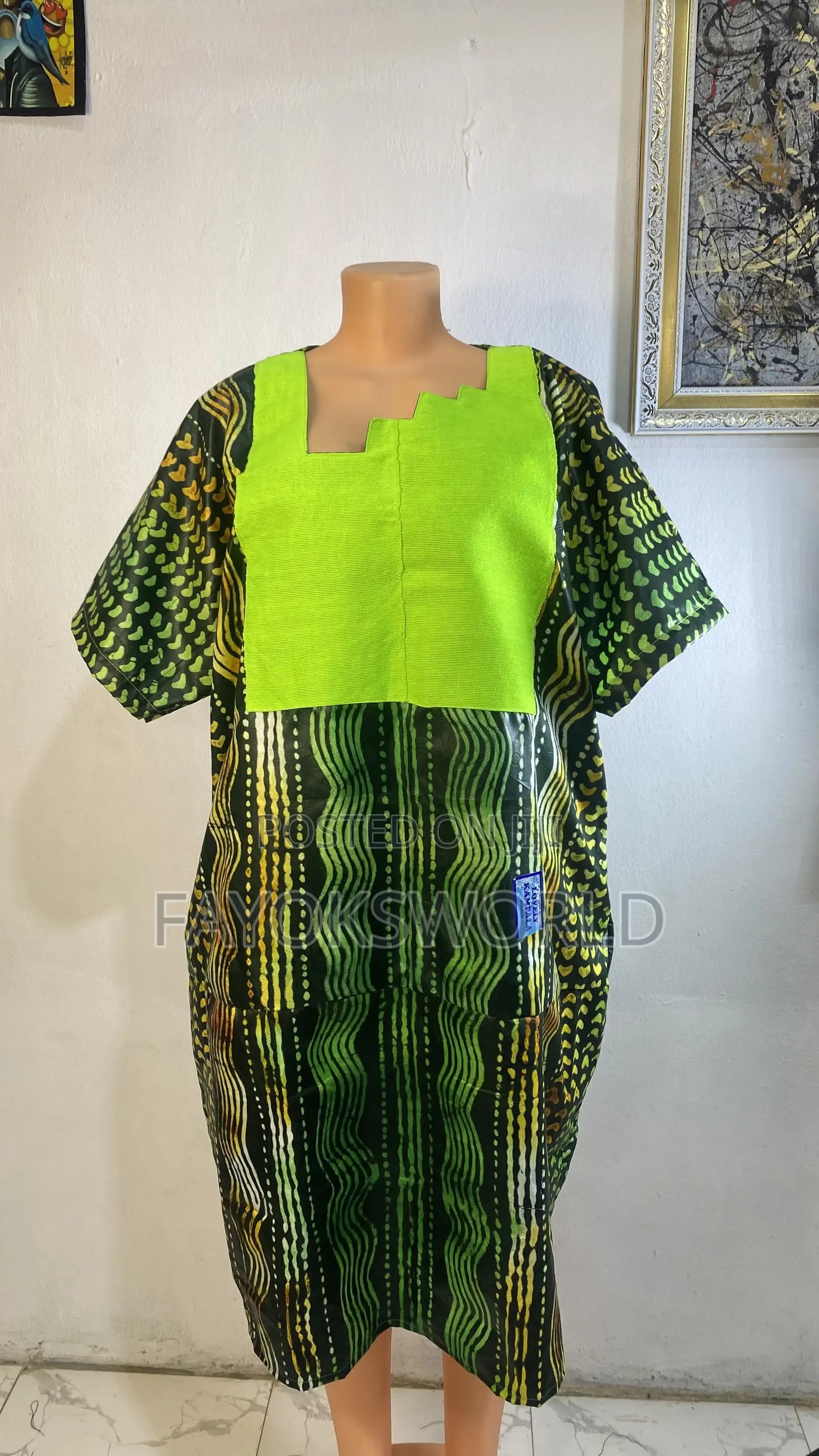 Short Kampala Patches Gowns