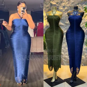 Luxury Bandage Fringe Dress.
