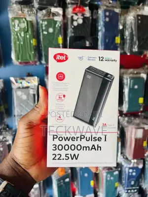 Itel 30,000mah Power Bank – Long-Lasting, Fast Charging 