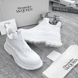 Alexander McQueen Quality Luxury Men White Shoe