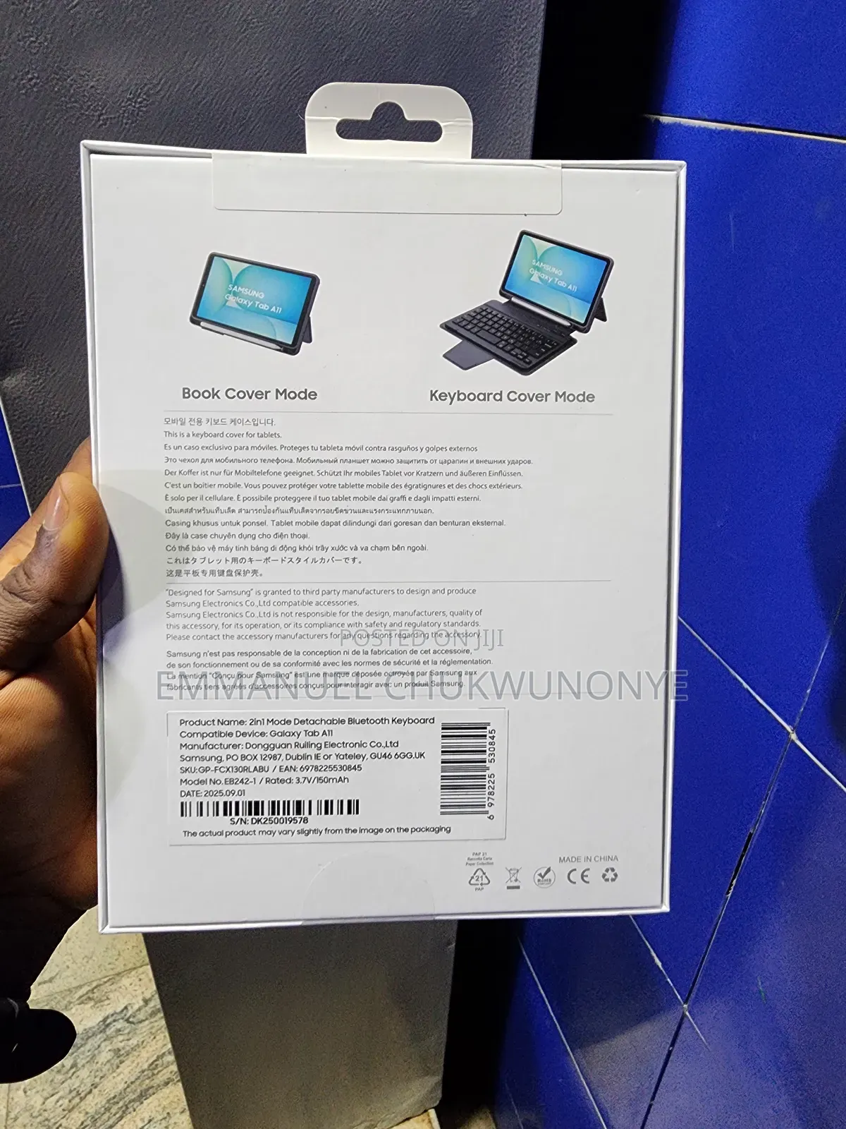 Samsung Galaxy Tab A11 Keyboard Cover