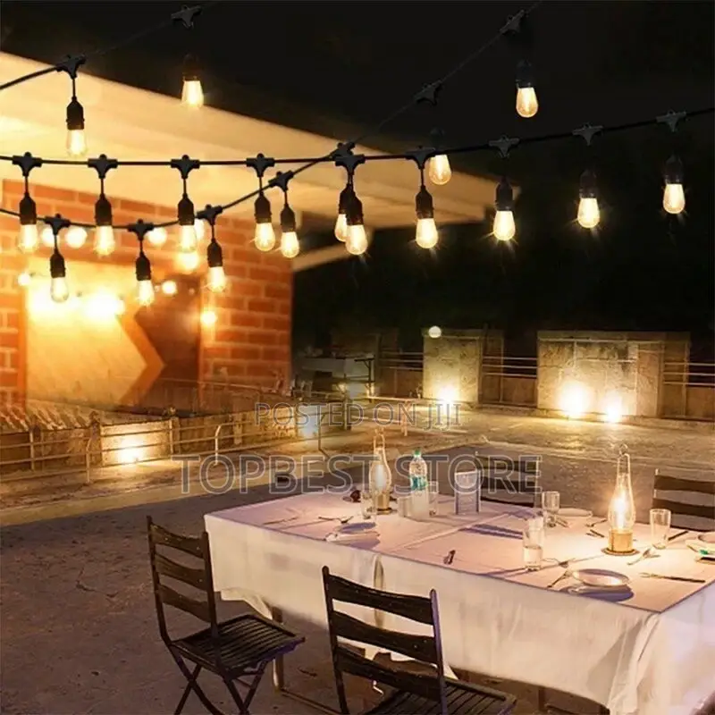String Light 10meter 20 Lampholder Is Complete With Bulb