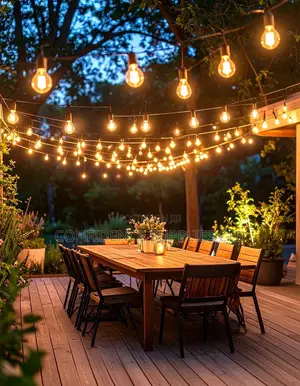 String Light 10meter 20lampholder Completed With Bulb