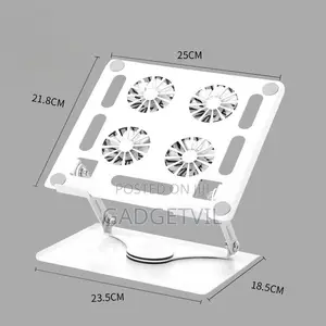Adjustable Cooling Fan Laptop Stand