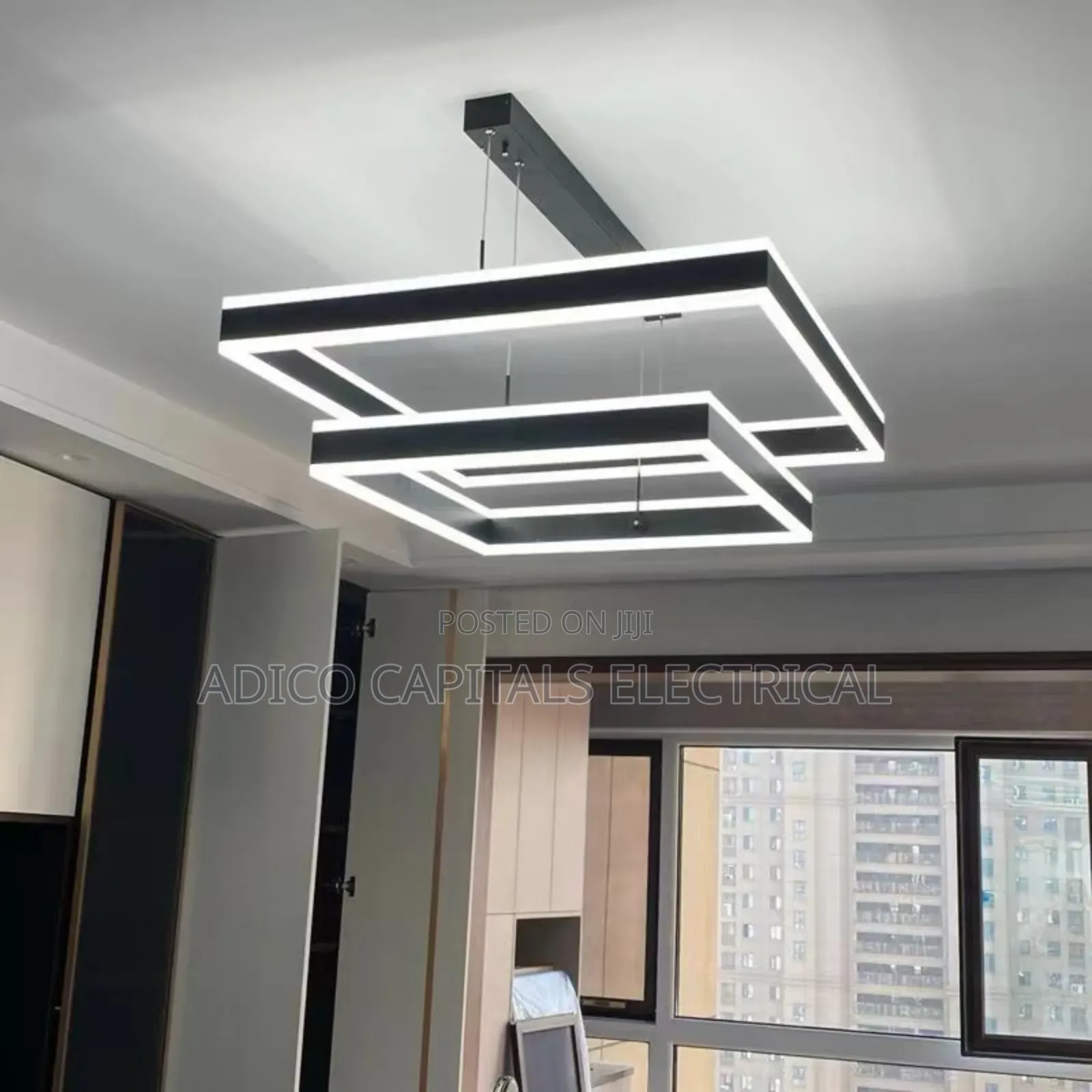 Led 2 Square Drop Light