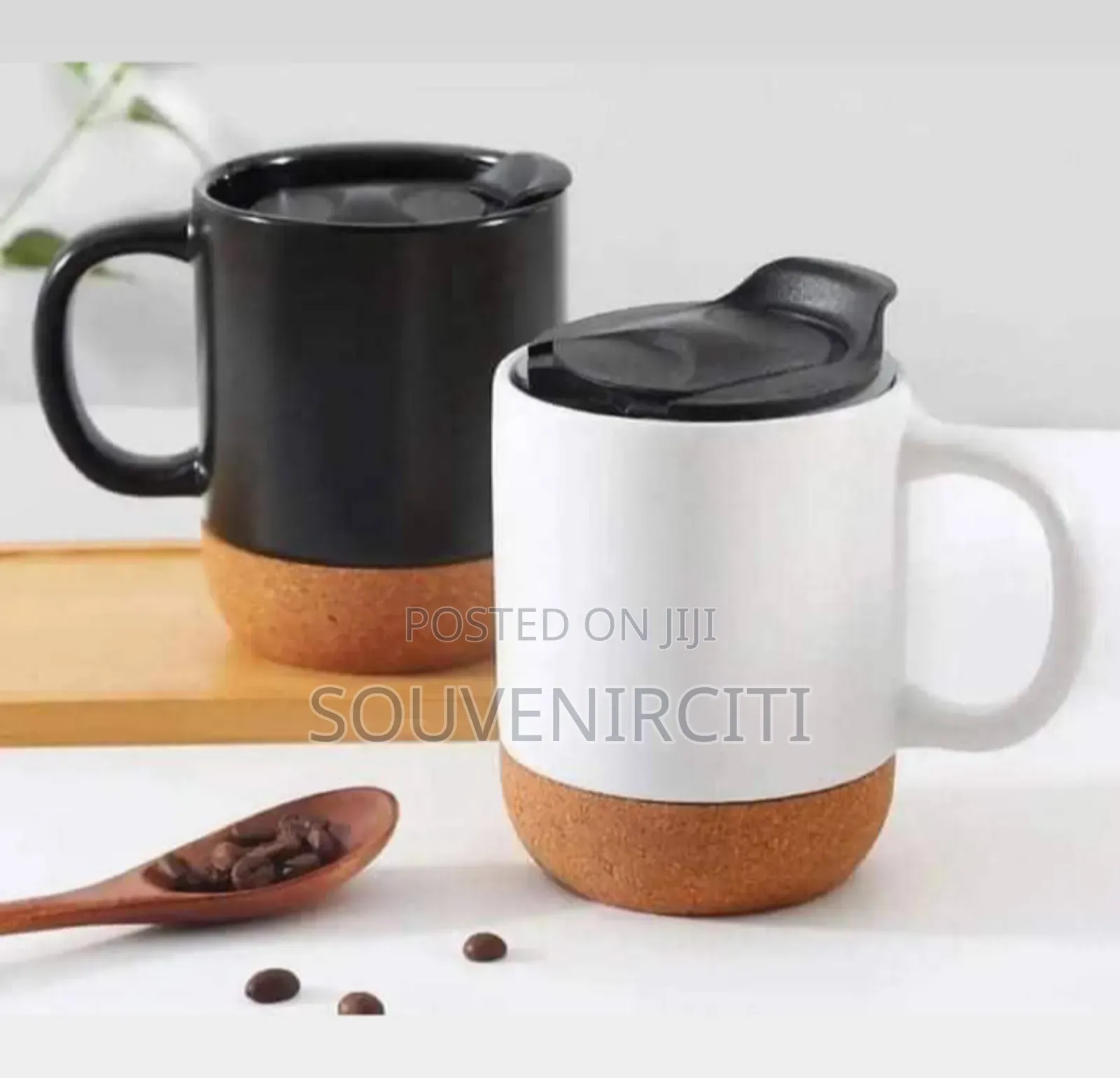 Coffee Mug With Wooden Base