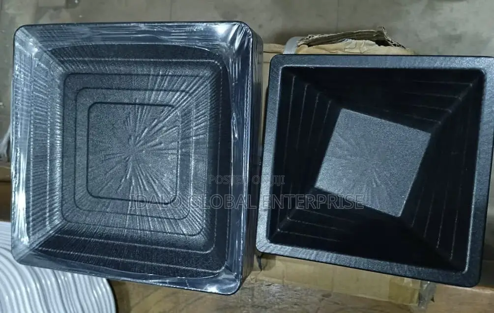 Black Square Unbreakable Plates - 12pcs