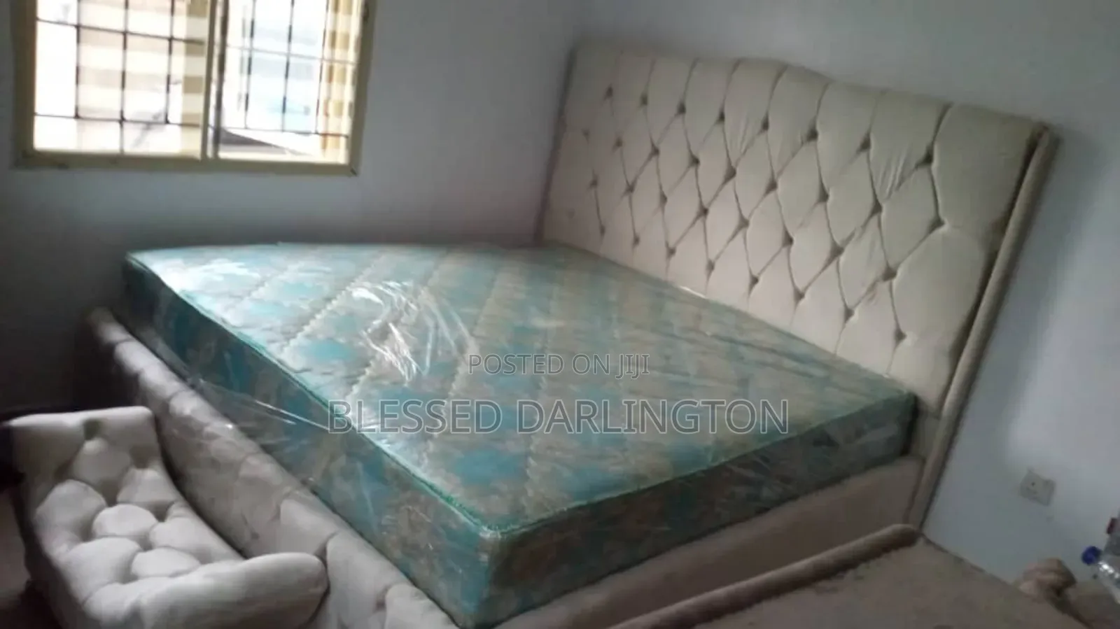 Special Cream Colour 6/6 Bed Frame With Mattress