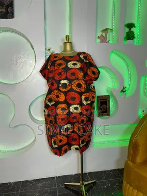 Short Ankara Adire Gown