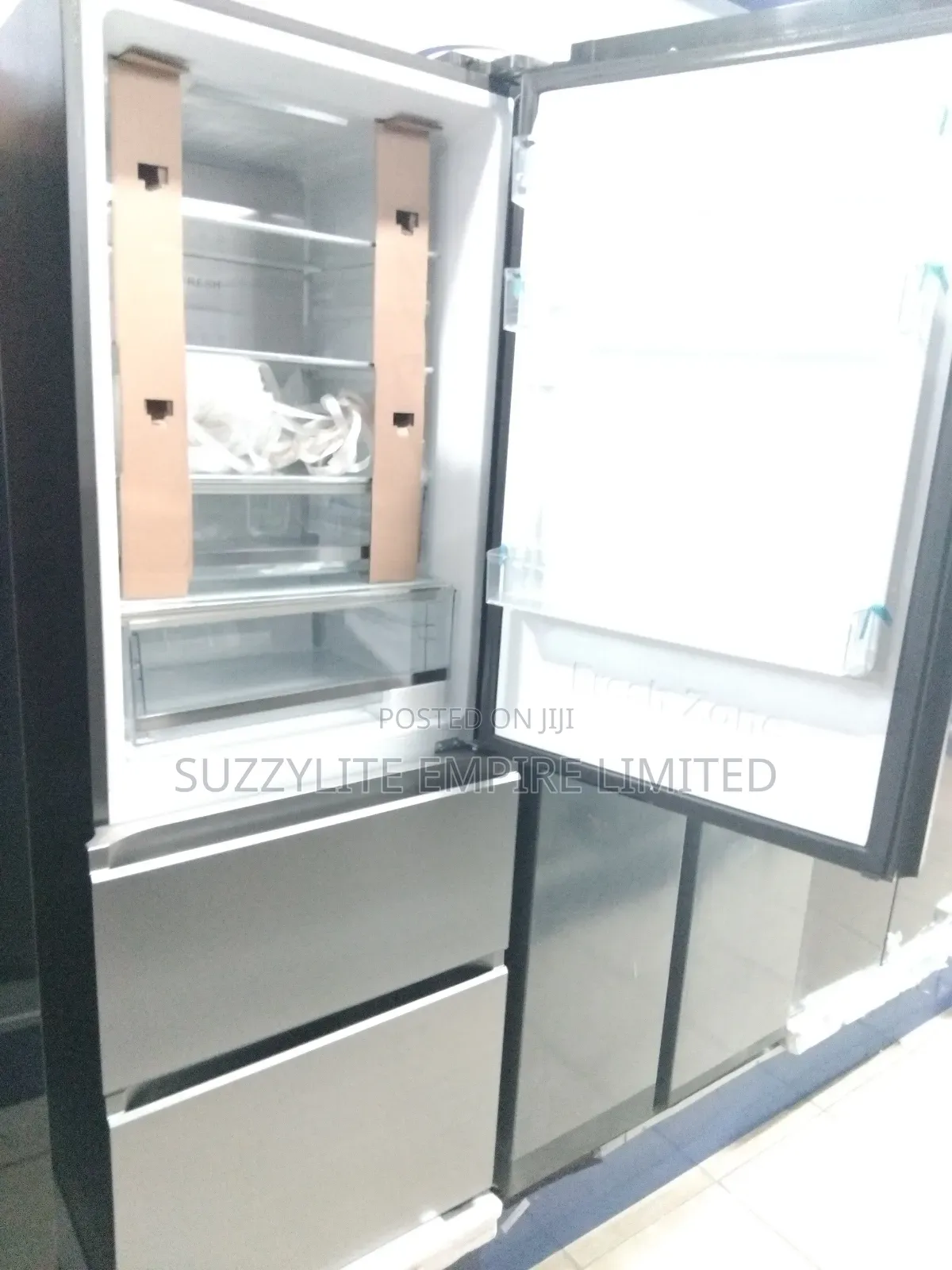 Aucma Refrigerator With Drawers Freezer