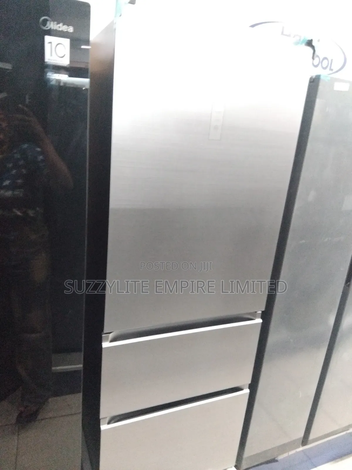 Aucma Refrigerator With Drawers Freezer