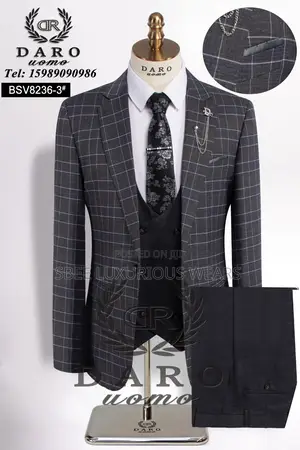 Classic Real Men’S Checkers Suits