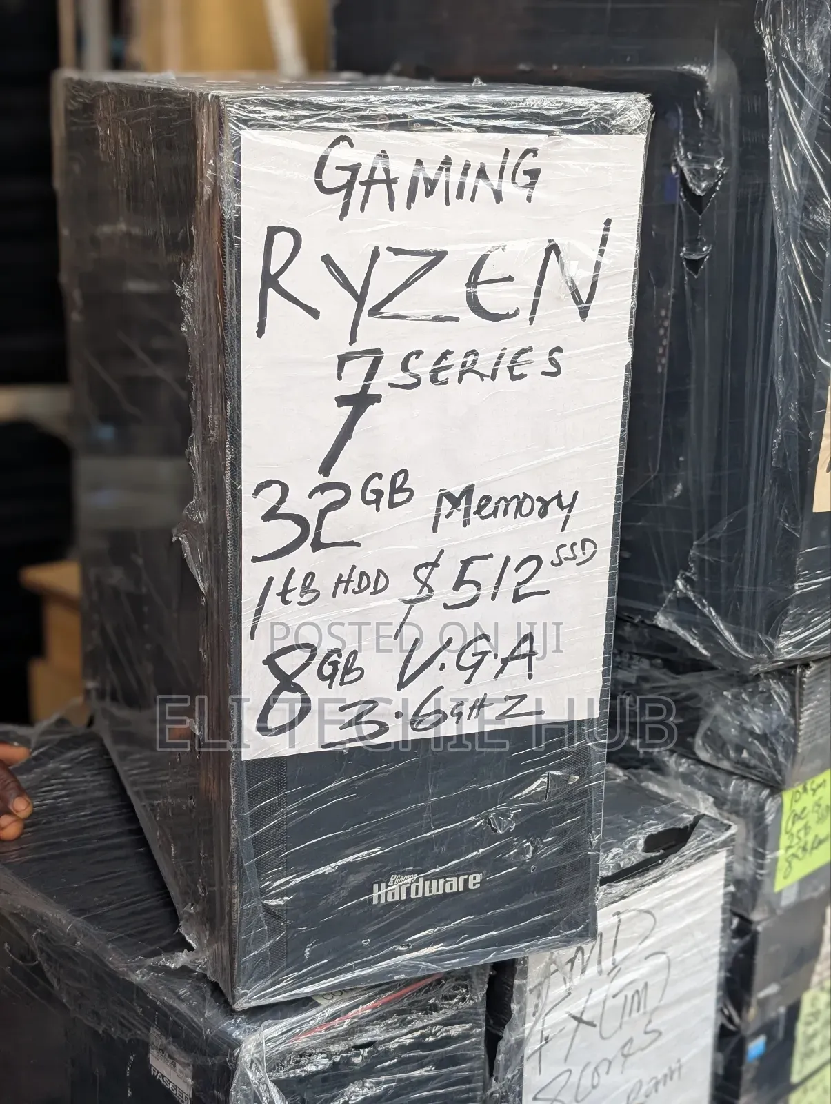 Laptop Origin PC 32GB AMD Ryzen 7 HDD+SSD 512GB