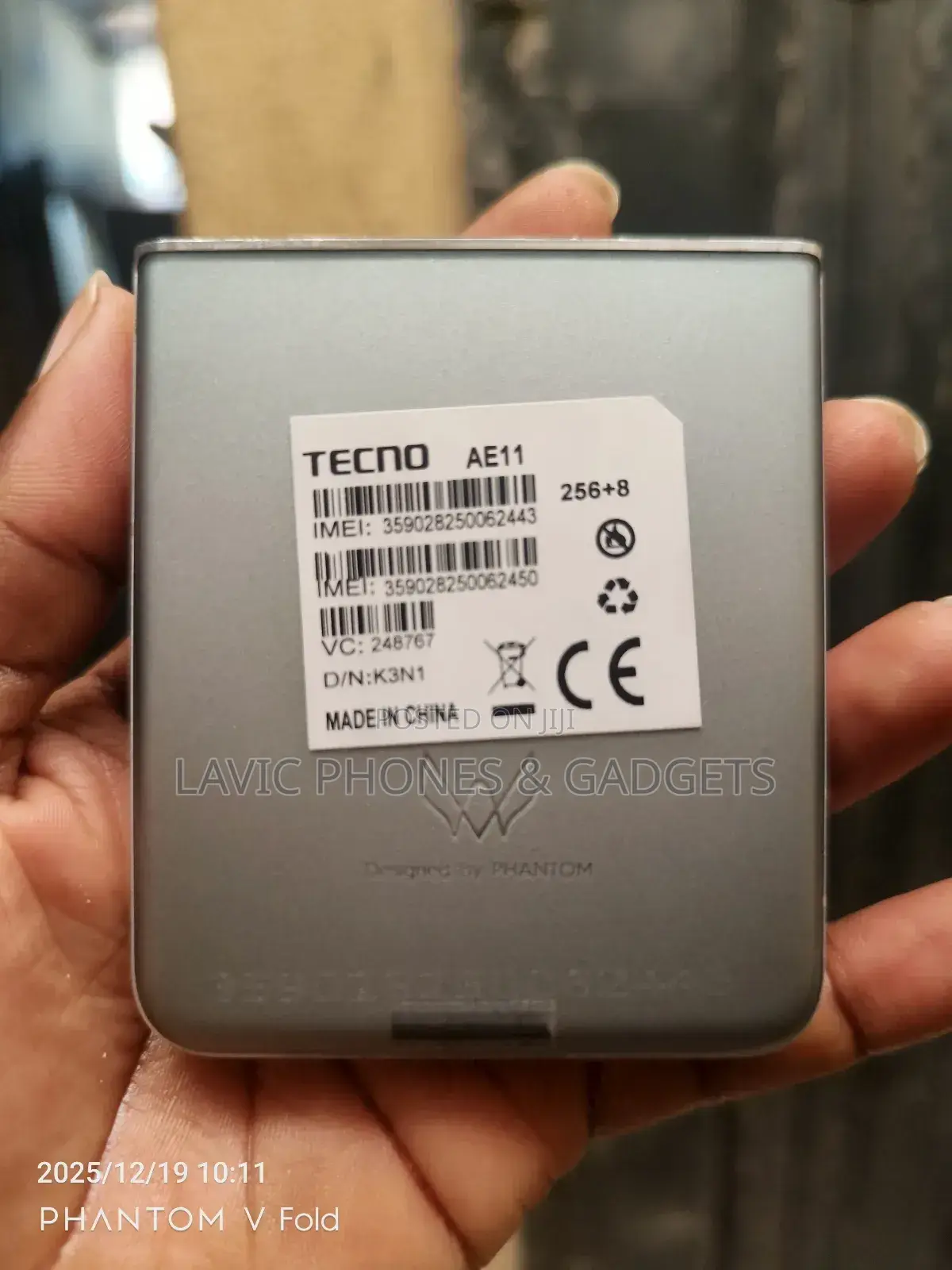 New Tecno Phantom V Flip2 5G 256 GB Gray