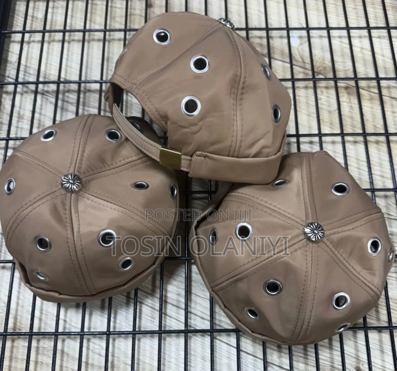 Studded Brimless Docker Cap