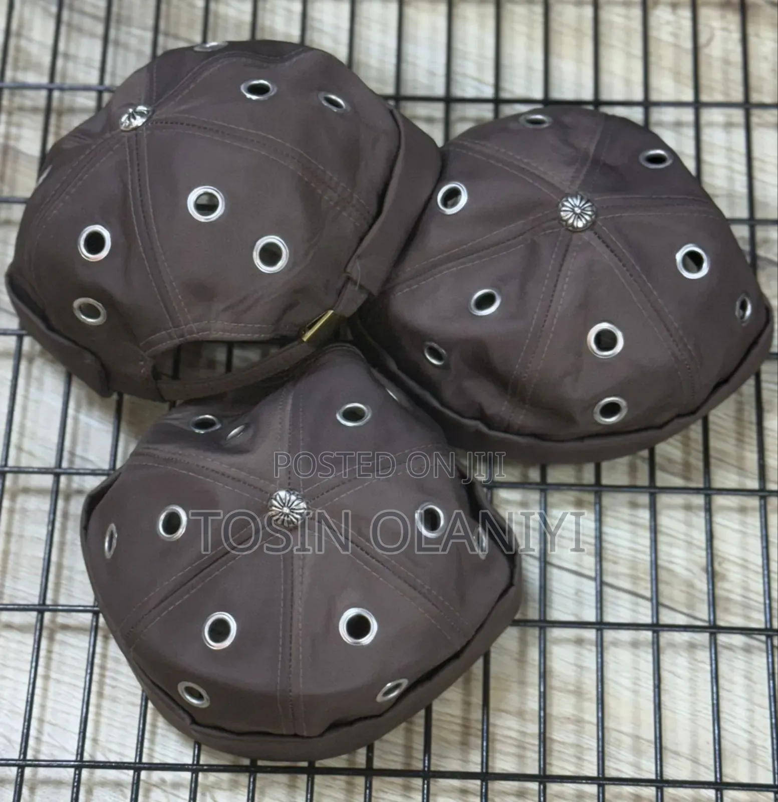 Studded Brimless Docker Cap