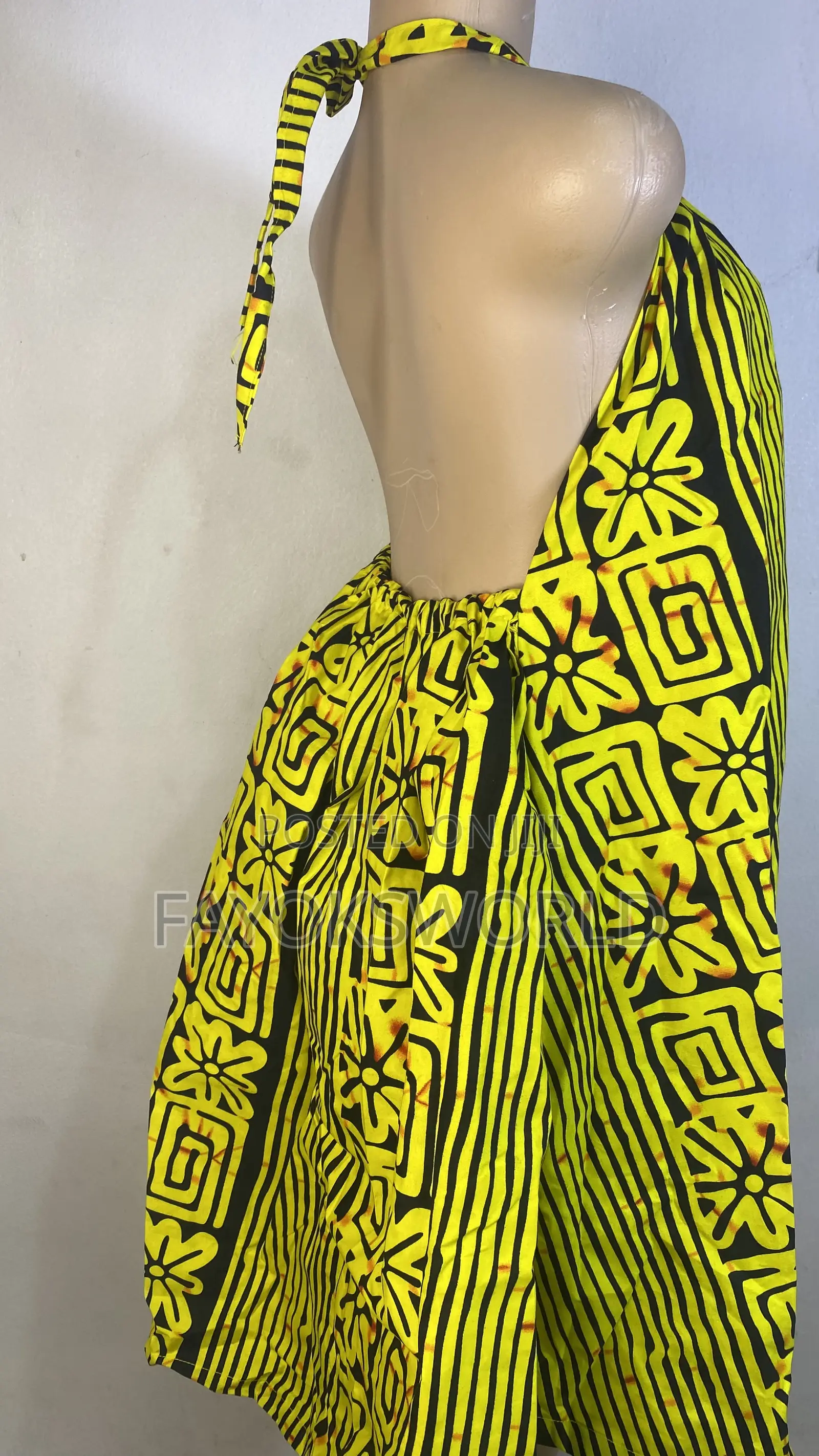 Ankara Low Back Gowns