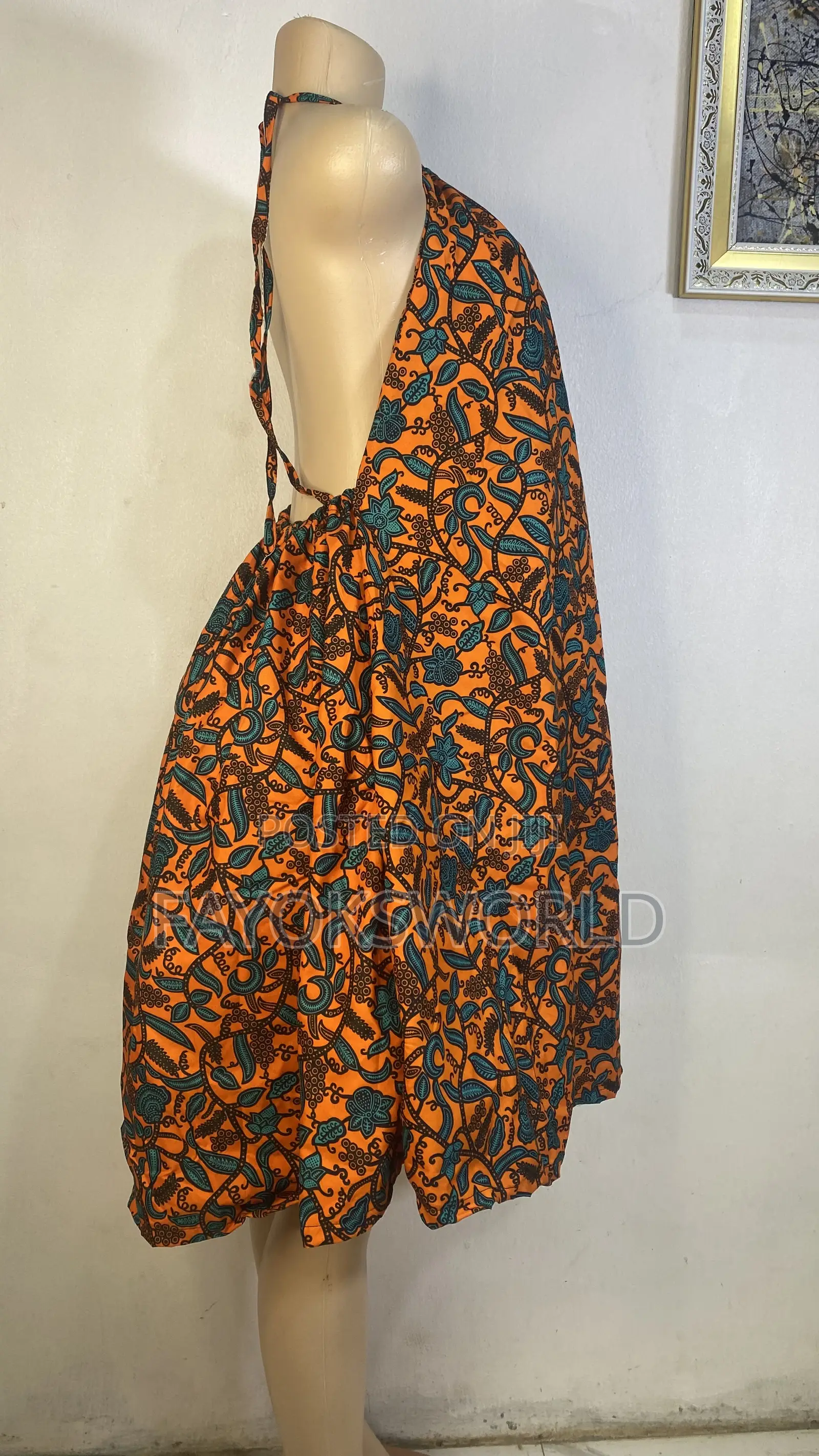 Ankara Low Back Gowns