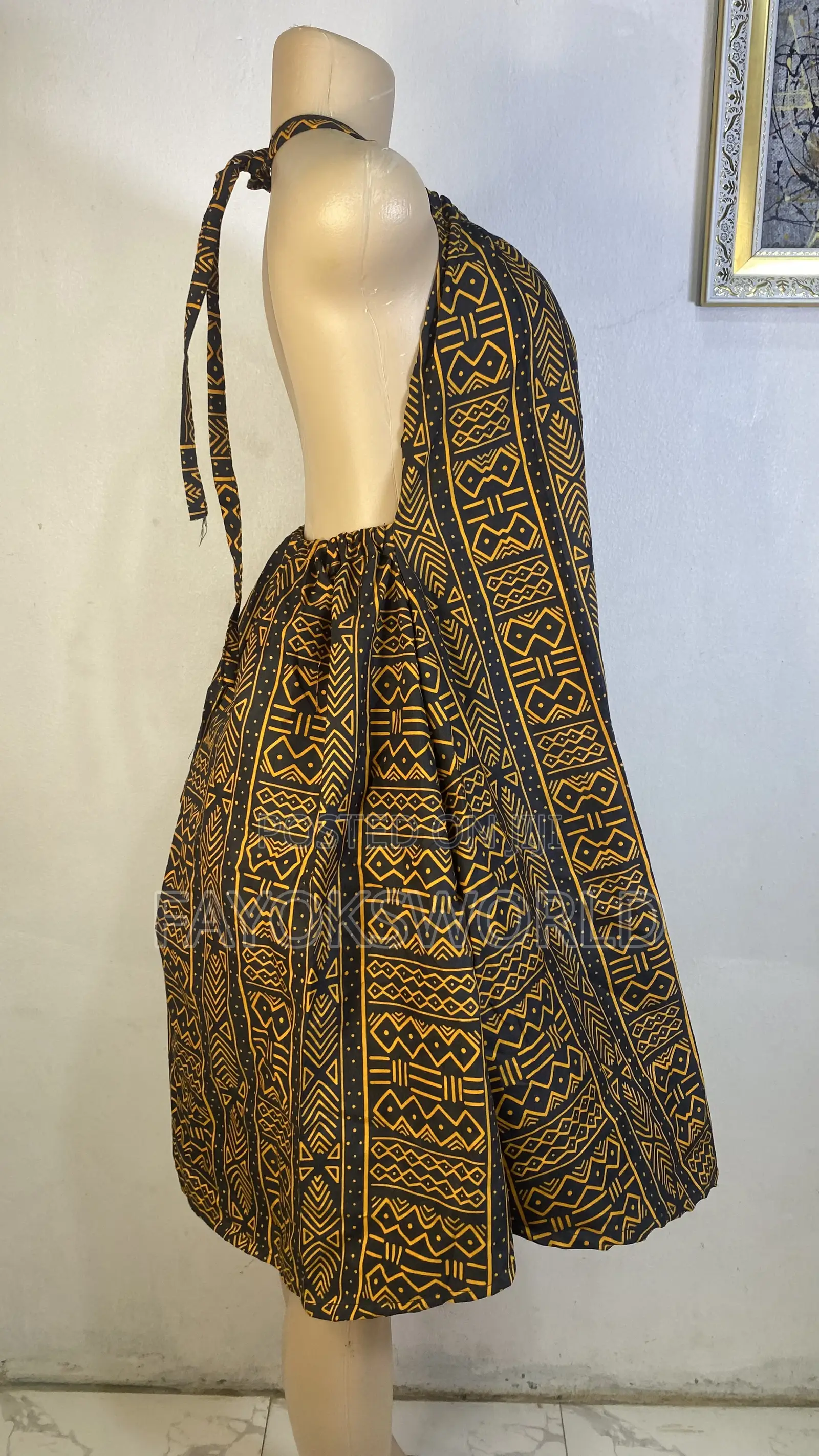 Ankara Low Back Gowns