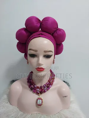 Pink Puffy Turban