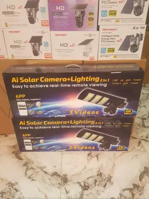Solar Street Light Camera 3lens 3view