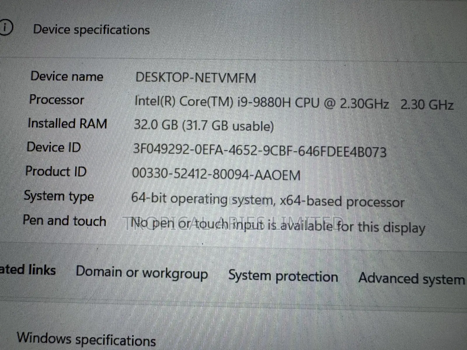 Laptop Lenovo ThinkPad P53 24GB Intel Core I7 SSD 1T