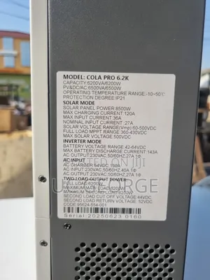 6.2kva Cola Solar Inverter