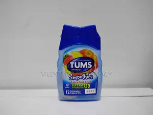 Tums Smoothies Extra Strength Antacid Chewable Tablets – 12 Count