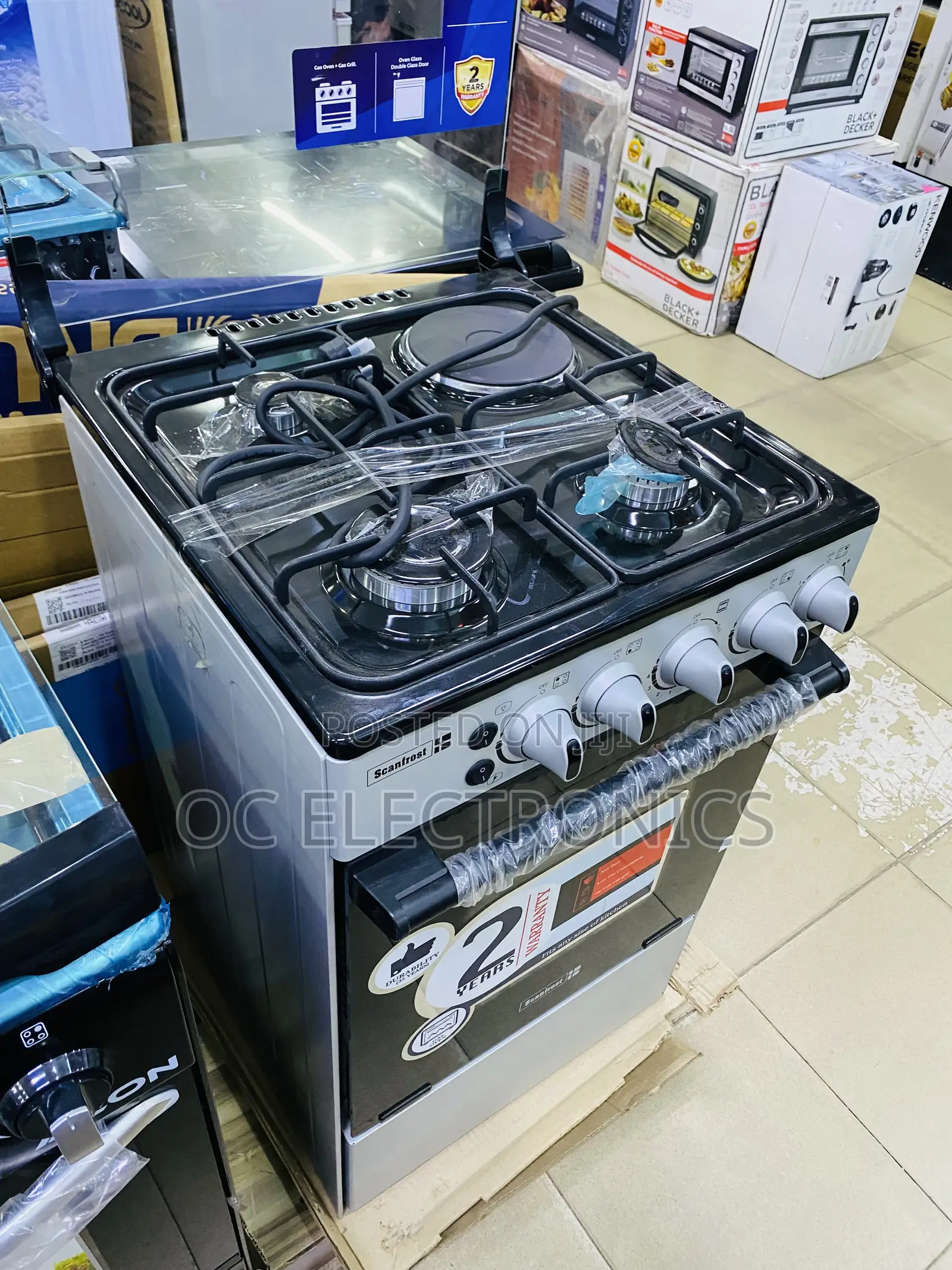 Scanfrost Gas Cooker 50x50 3+1