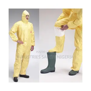 Dupont Tychem 2000 C Cha6 Yellow Chemical Coverall With Socks
