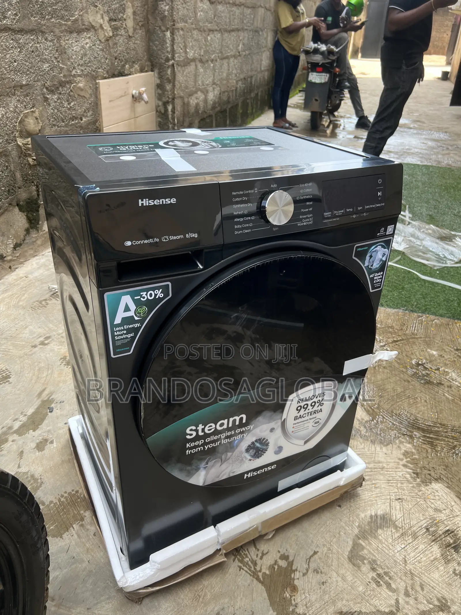 Hisense Front Load Laundry Washer Dryer Wd3s8043bt