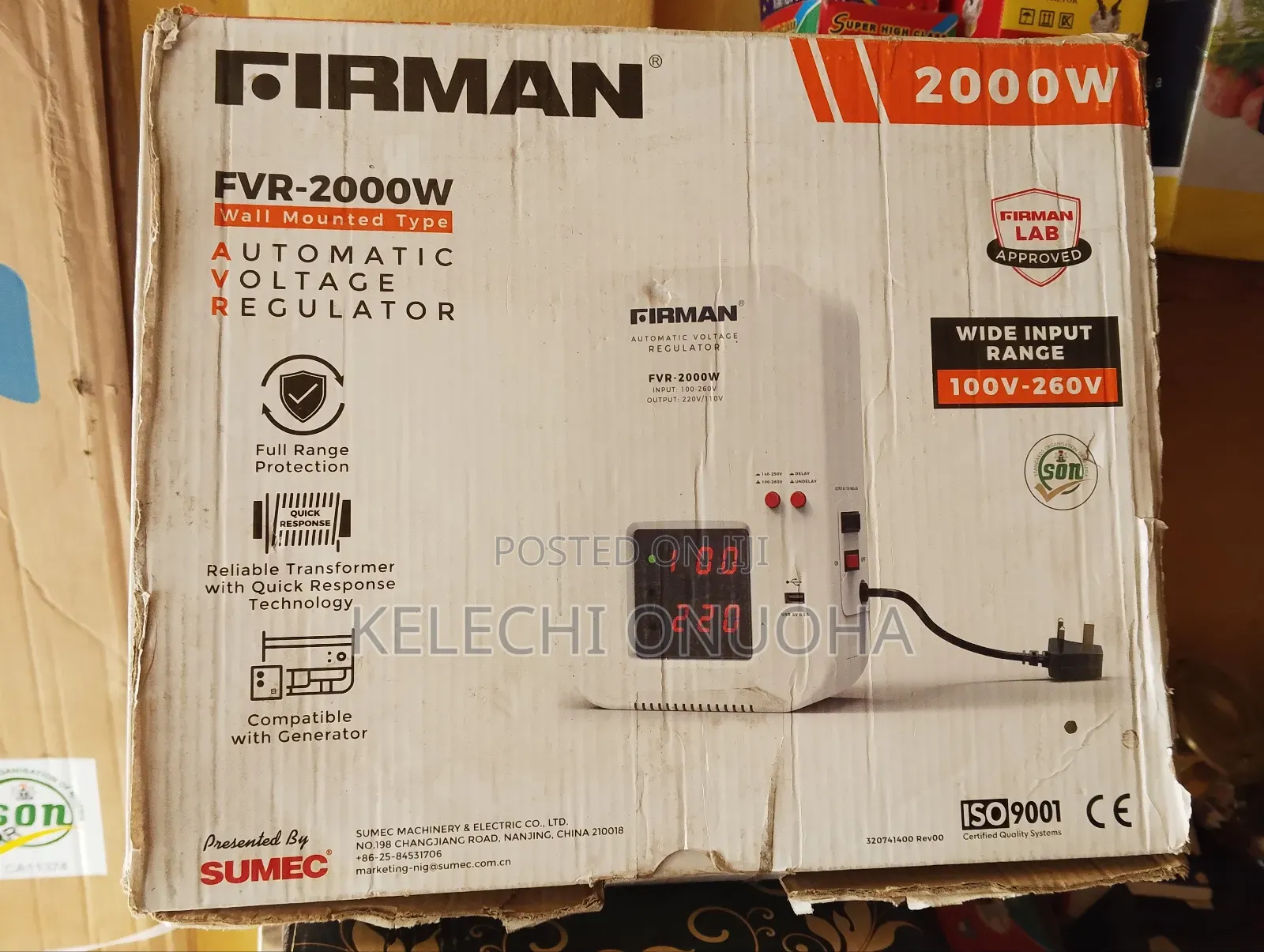Firman Wall Stabilizer for One Hp Ac